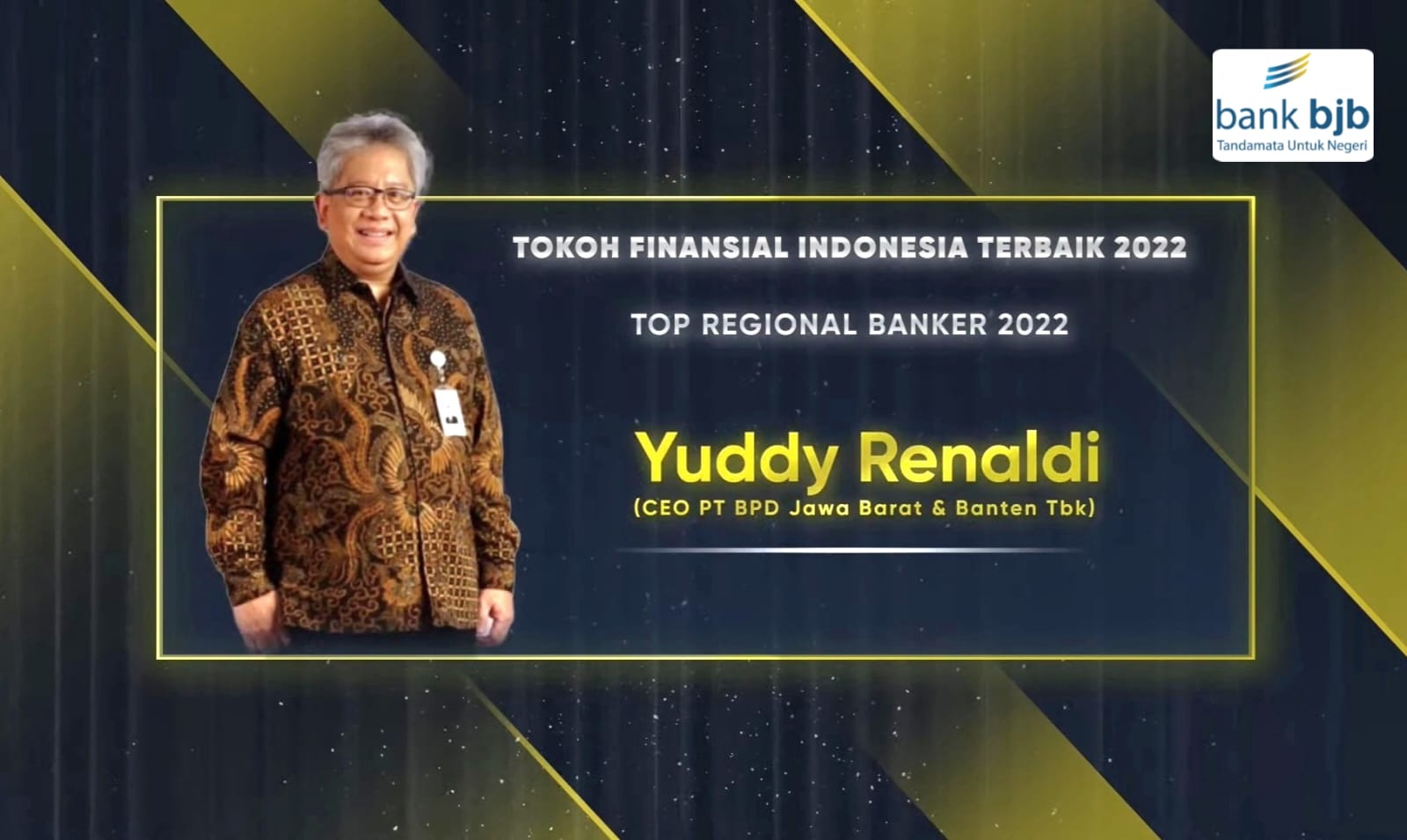 Dirut Bank Bjb Sabet Penghargaan Top Regional Banker Lintas Jabar