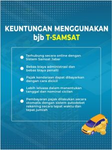 Untung Ada bjb t-Samsat, Pajak Kendaraan Bisa Dicicil