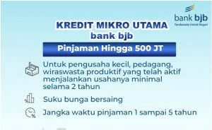 bjb Kredit Mikro Utama Bantu Rintis Usaha