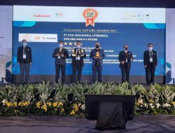 Pos Indonesia Raih Empat Penghargaan TOP GRC Awards 2021