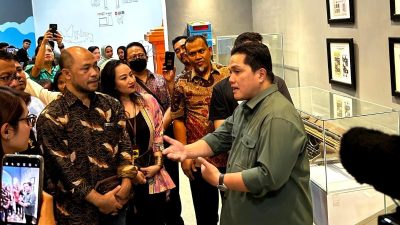 Kunjungi Pos Bloc Medan, Menteri BUMN Erick Thohir Beri Beberapa Masukan