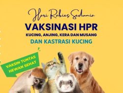 Peringati Hari Rabies Sedunia, Selama September DKPP Siap Berikan Vaksinasi Rabies Secara Gratis