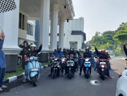 Ineu Purwadewi Sundari Lepas Tim Touring GOIB Motekar ke Garut dan Pamijahan Tasikmalaya