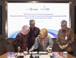 Teken PKS Penyertaan Modal, Bank Jambi Siap Jadi Anggota KUB bank bjb