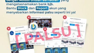 Modus Penipuan Catut Nama Bank bjb, Bagi Nasabah Diharap Waspada!