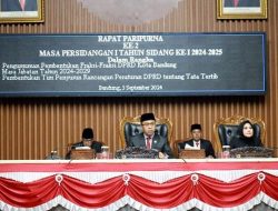 Rapat Paripurna DPRD Kota Bandung Tetapkan Fraksi-Fraksi Masa Jabatan 2024-2029