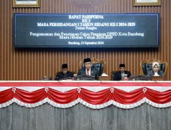 3 Calon Pimpinan DPRD Kota Bandung Periode 2024-2029 Ditetapkan di Rapat Paripurna
