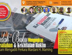 Bedah Buku Eksaminasi dalam Perkara Mardani H. Maming