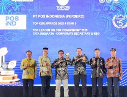 PT Pos Indonesia Raih Penghargaan Tertinggi TOP CSR Awards 2025