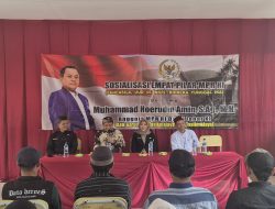 Sambangi Warga Bojonggambir Tasikmalaya, Politisi PAN Hoerudin Gelar Sosdap MPR RI