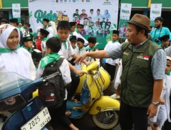 100 Anak Yatim Ikuti Ride of Happiness, Kolaborasi BAZNAS Jabar dan Bank BJB