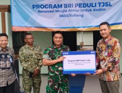Sinergi Antar Instansi, BRI Peduli Renovasi Masjid Annur Kodim 0605/Subang