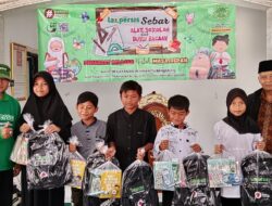LAZ KLP Banjaran Bagikan Tas dan Alat Sekolah untuk 50 Anak Kurang Mampu